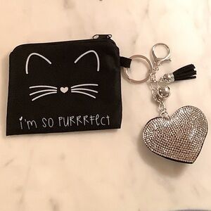 I’m So Purrrfect Coin Purse with Detachable Keychain
